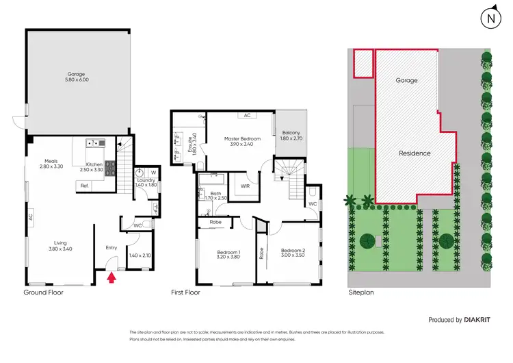 Floorplan of Homely townhouse listing, 1/24 Primula Avenue, Brooklyn VIC 3012