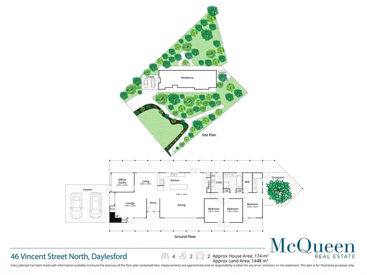 Floorplan of Homely house listing, 46 Vincent Street North, Daylesford VIC 3460