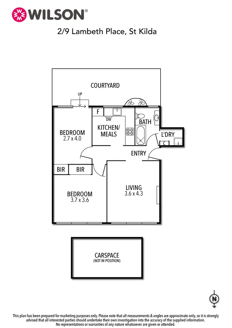 Floorplan of Homely apartment listing, 2/9 Lambeth Place, St Kilda VIC 3182