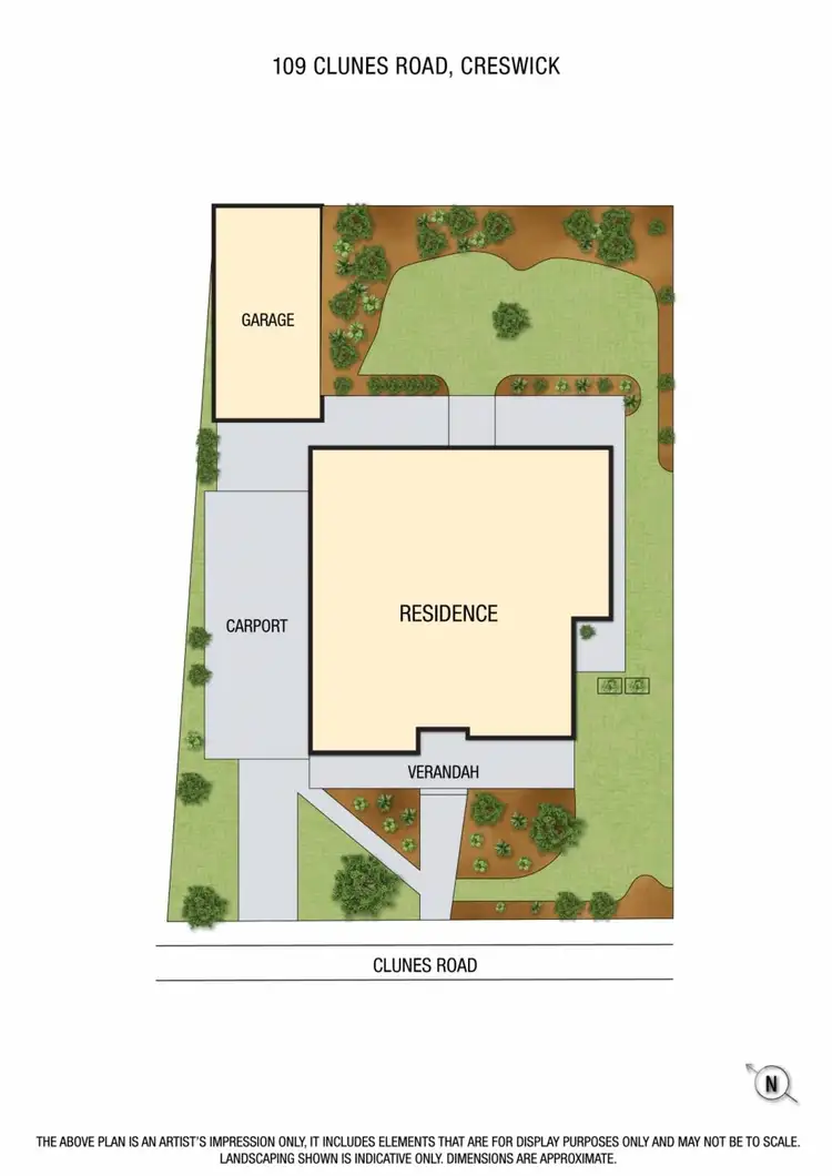 Floorplan of Homely house listing, 109 Clunes Road, Creswick VIC 3363