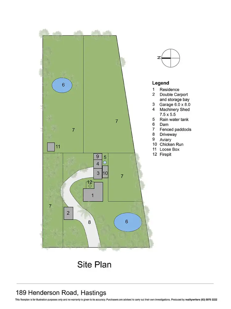Floorplan of Homely rural property listing, 189 Hendersons Road, Hastings VIC 3915