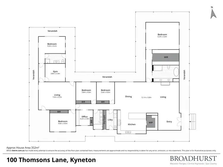 Floorplan of Homely house listing, 100 Thomsons Lane, Kyneton VIC 3444