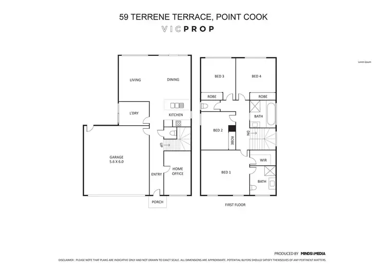 Floorplan of Homely house listing, 59 Terrene Terrace, Point Cook VIC 3030