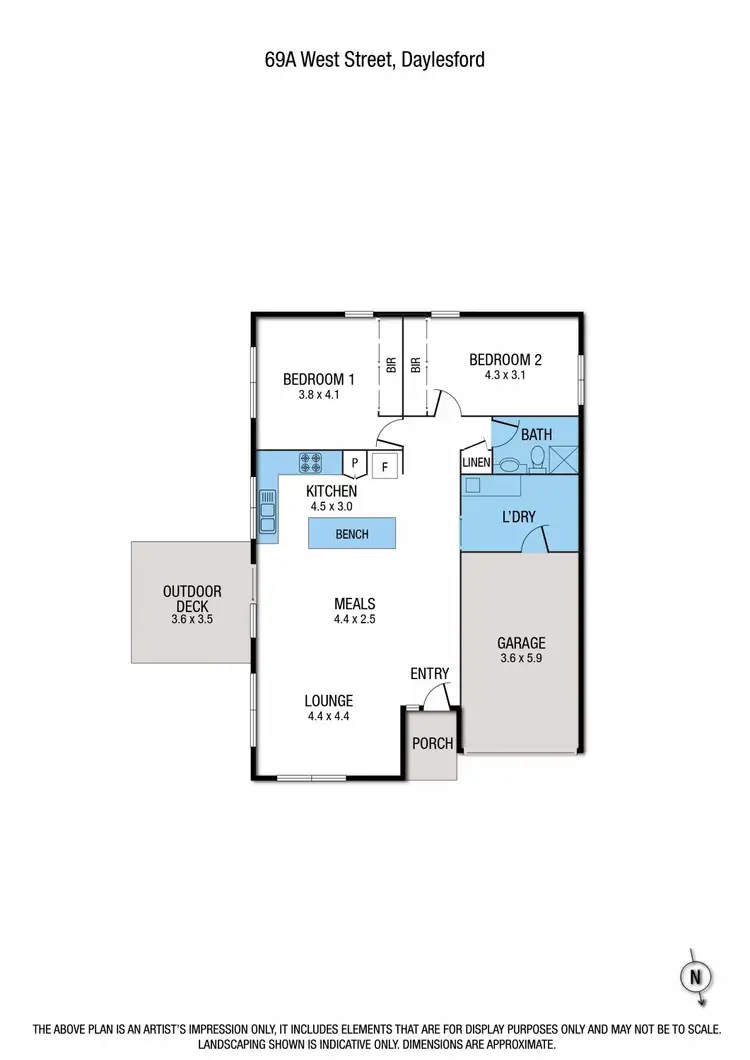 Floorplan of Homely house listing, 69A West Street, Daylesford VIC 3460