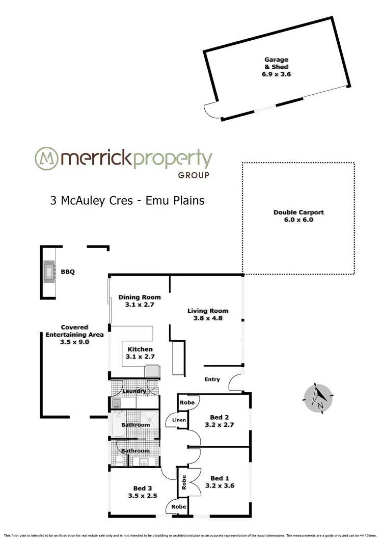 Floorplan of Homely house listing, 3 McAuley Crescent, Emu Plains NSW 2750