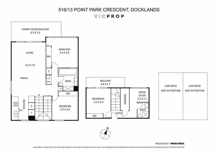 Floorplan of Homely apartment listing, 516/13 Point Park Crescent, Docklands VIC 3008