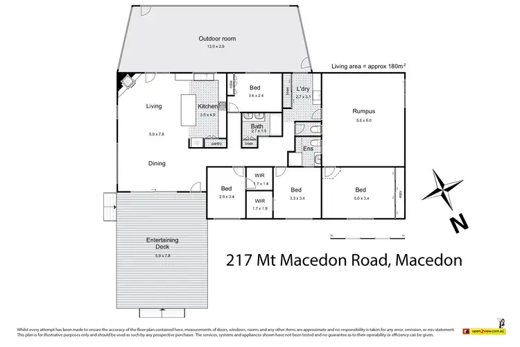 Floorplan of Homely house listing, 217 Mount Macedon Road, Macedon VIC 3440