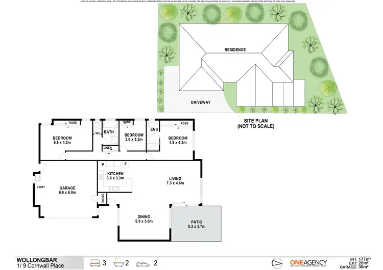 Floorplan of Homely townhouse listing, 1/9 Cornwall Place, Wollongbar NSW 2477