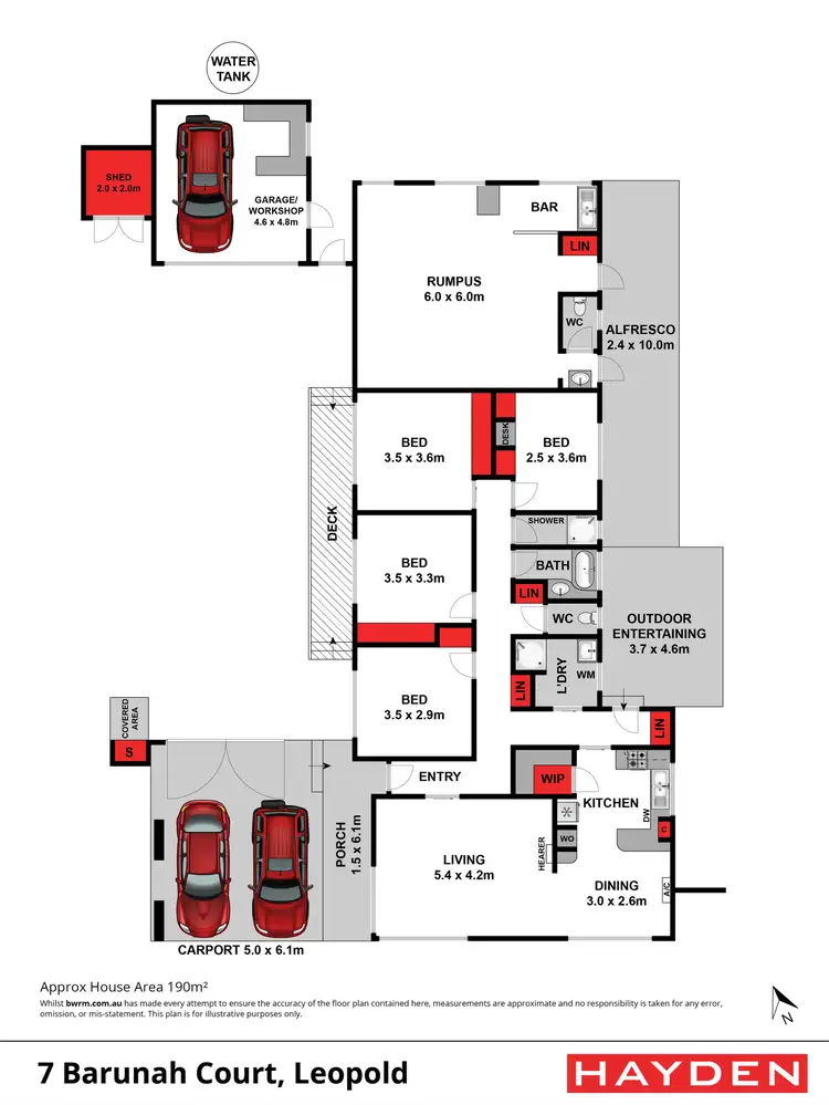Floorplan of Homely house listing, 7 Barunah Court, Leopold VIC 3224