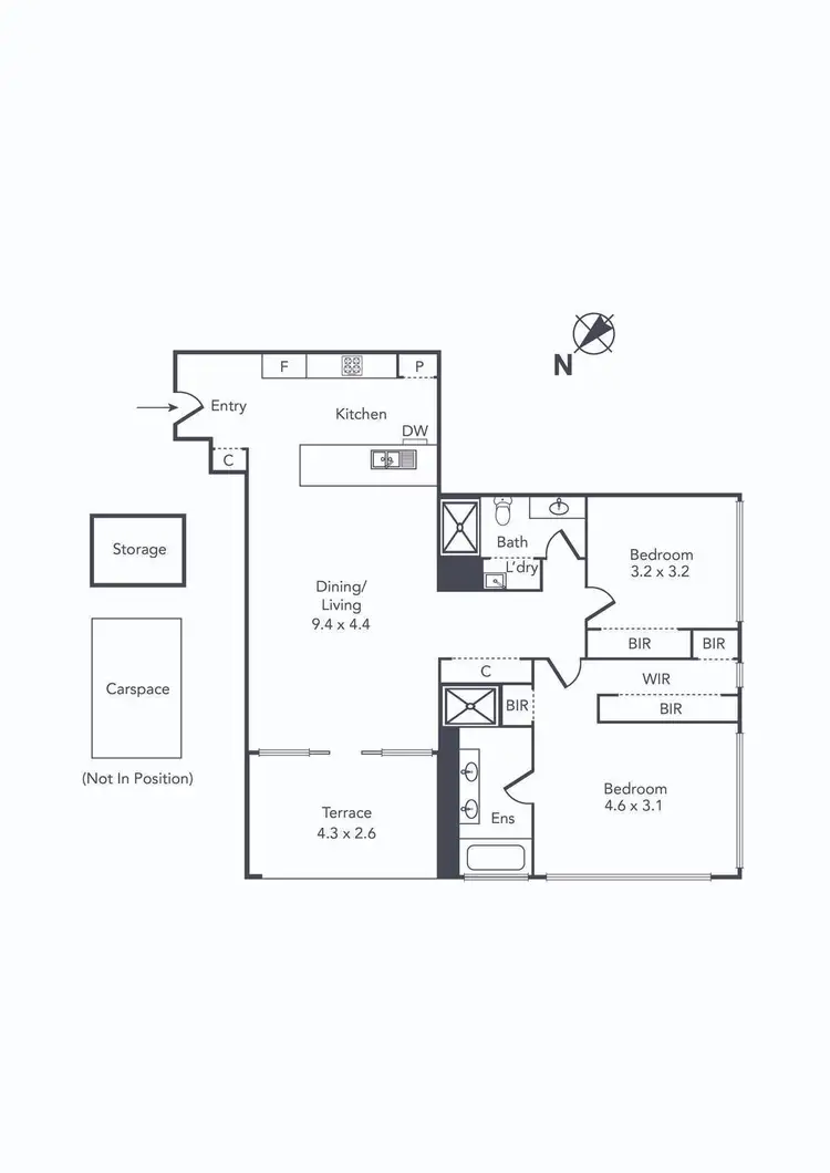 Floorplan of Homely apartment listing, 1510/35 Spring Street, Melbourne VIC 3000