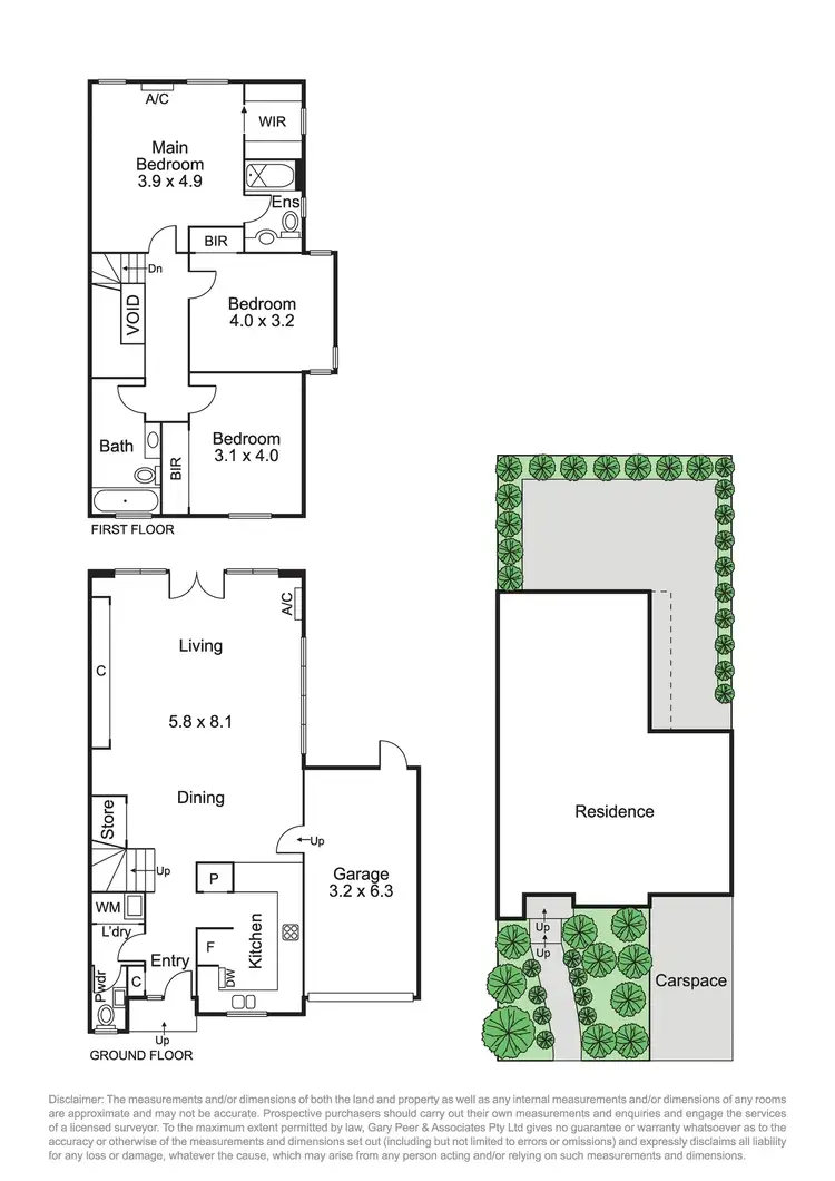 Floorplan of Homely townhouse listing, 2/77 Allison Road, Elsternwick VIC 3185