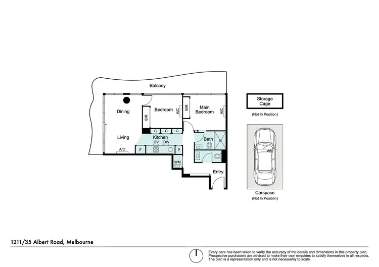 Floorplan of Homely apartment listing, 1211/35 Albert Road, Melbourne VIC 3004