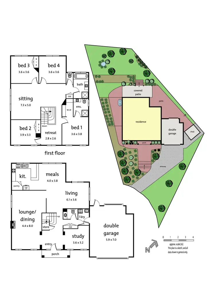 Floorplan of Homely house listing, 1/10 Sang Court, Ringwood VIC 3134