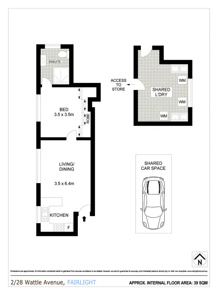 Floorplan of Homely apartment listing, 2/28 Wattle Avenue, Fairlight NSW 2094