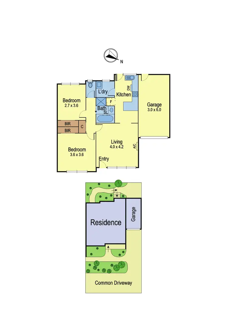 Floorplan of Homely unit listing, 3/12 Hume Street, Greensborough VIC 3088