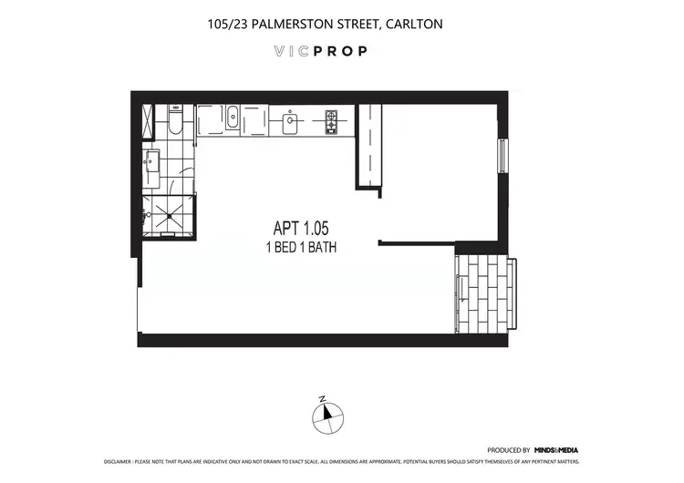 Floorplan of Homely apartment listing, 105/23 Palmerston Street, Carlton VIC 3053