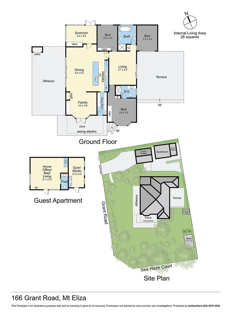 Floorplan of Homely house listing, 166 Grant Road, Mount Eliza VIC 3930