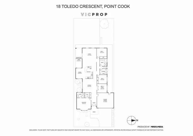 Floorplan of Homely house listing, 18 Toledo Crescent, Point Cook VIC 3030