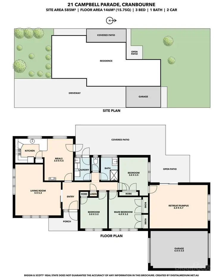 Floorplan of Homely house listing, 21 Campbell Parade, Cranbourne VIC 3977