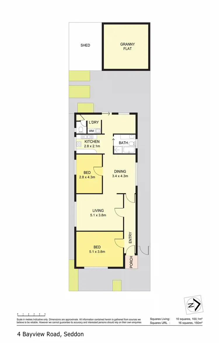 Floorplan of Homely house listing, 4 Bayview Road, Seddon VIC 3011