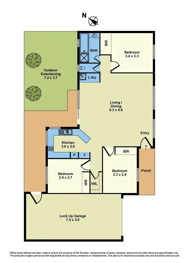 Floorplan of Homely unit listing, 2/60 Florence Street, Williamstown VIC 3016