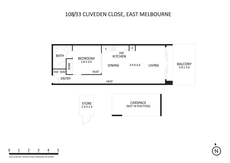 Floorplan of Homely apartment listing, 108/33 Cliveden Close, East Melbourne VIC 3002