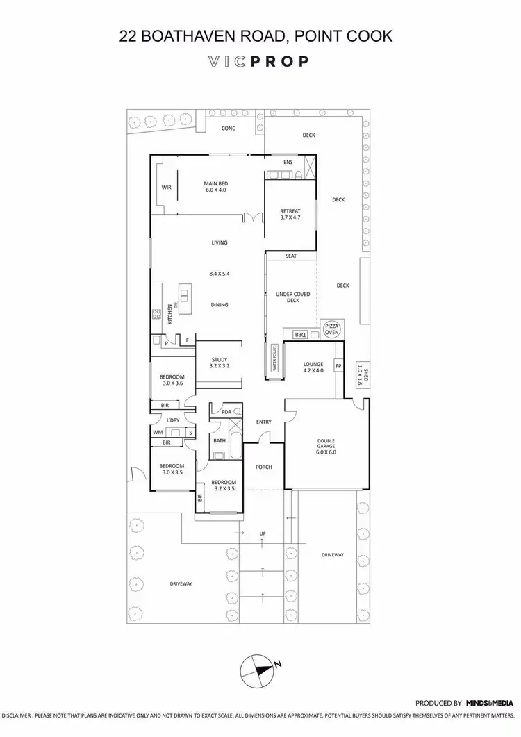 Floorplan of Homely house listing, 22 Boathaven Road, Point Cook VIC 3030