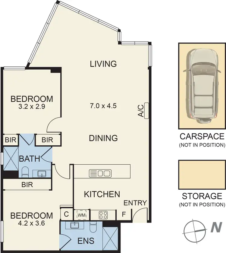 Floorplan of Homely apartment listing, 3807/283 City Road, Southbank VIC 3006