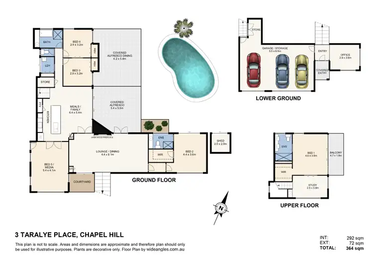 Floorplan of Homely house listing, 3 Taralye Place, Chapel Hill QLD 4069