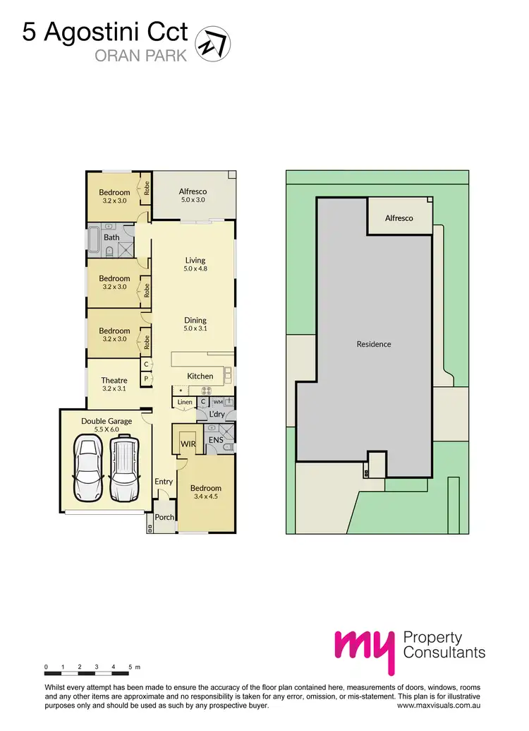 Floorplan of Homely house listing, 5 Agostini Circuit, Oran Park NSW 2570