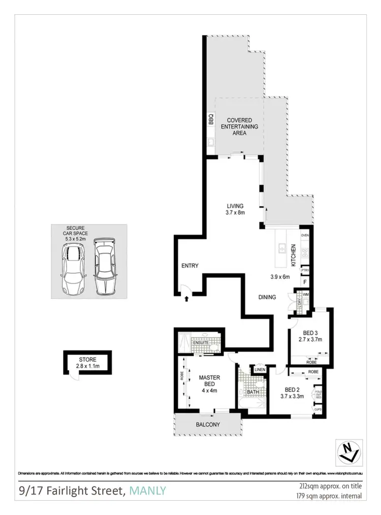 Floorplan of Homely apartment listing, 9/17 Fairlight Street, Manly NSW 2095
