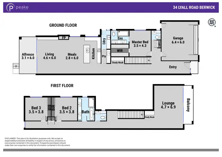 Floorplan of Homely house listing, 34 Lyall Road, Berwick VIC 3806