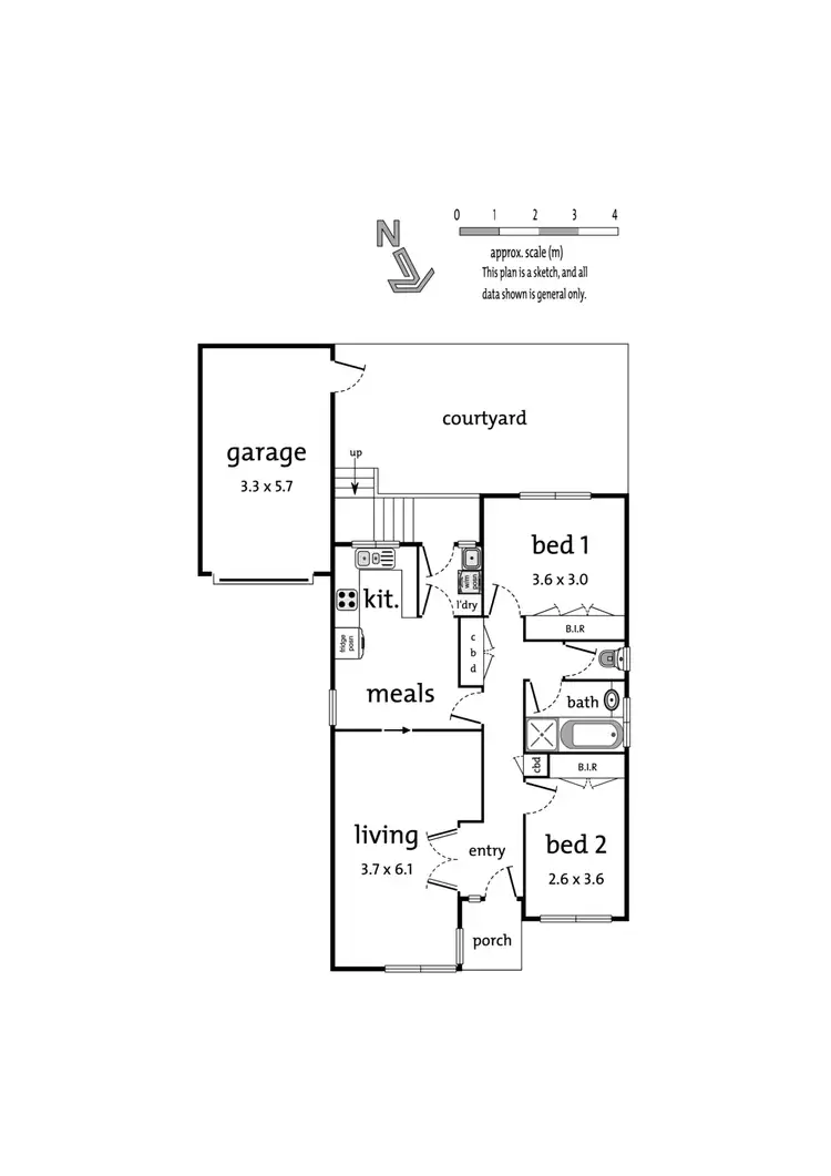 Floorplan of Homely unit listing, 2/2 Vincent Street, Surrey Hills VIC 3127