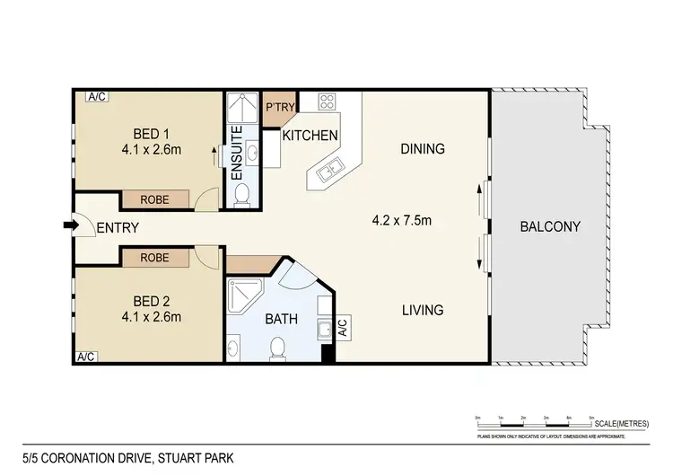 Floorplan of Homely apartment listing, 5/5 Coronation Drive, Stuart Park NT 820