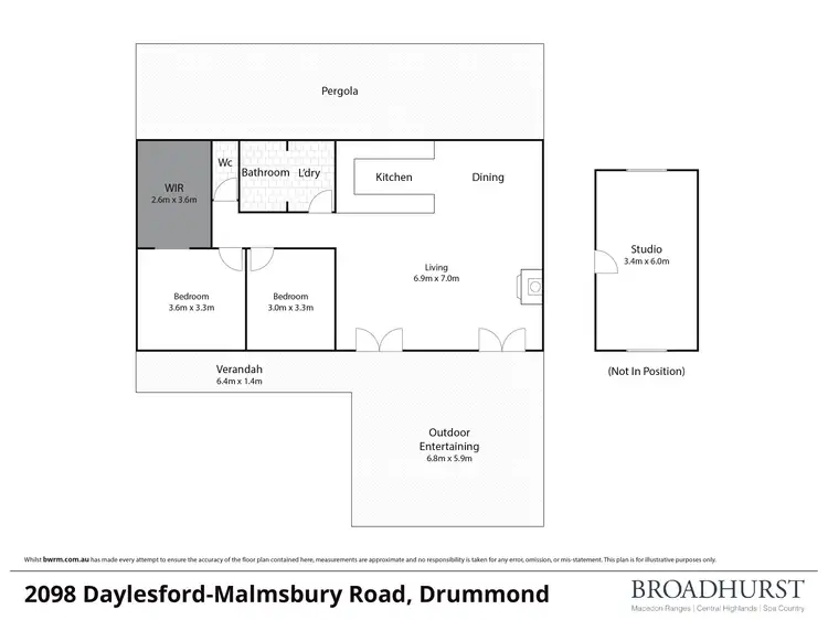 Floorplan of Homely house listing, 2098 Daylesford Malmsbury Road, Drummond VIC 3461
