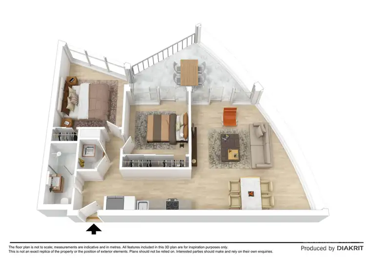 Floorplan of Homely apartment listing, 804/35 Malcolm Street, South Yarra VIC 3141