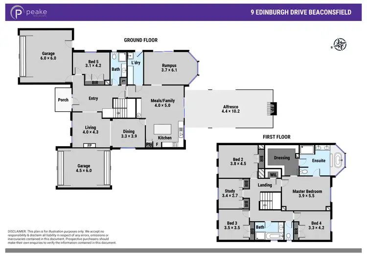 Floorplan of Homely house listing, 9 Edinburgh Drive, Beaconsfield VIC 3807