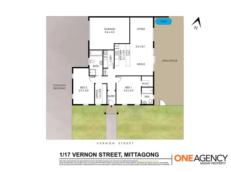 Floorplan of Homely villa listing, 1/17 Vernon Street, Mittagong NSW 2575