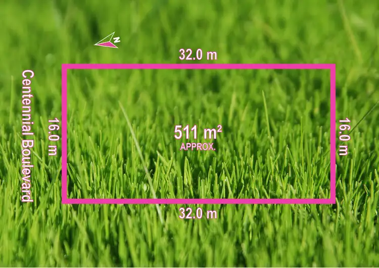 Floorplan of Homely land listing, 1 Centennial Boulevard, Curlewis VIC 3222
