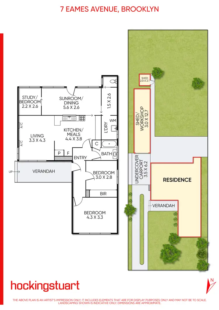 Floorplan of Homely house listing, 7 Eames Avenue, Brooklyn VIC 3012