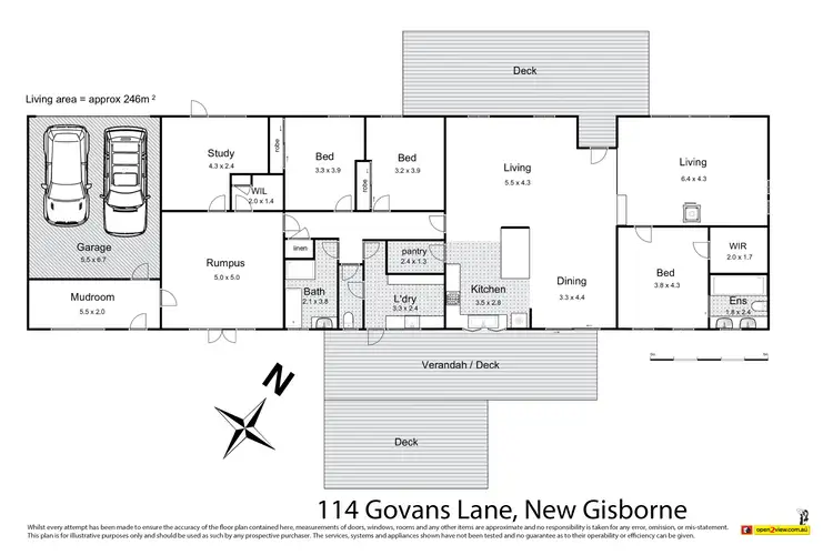 Floorplan of Homely house listing, 114 Govans Lane, New Gisborne VIC 3438