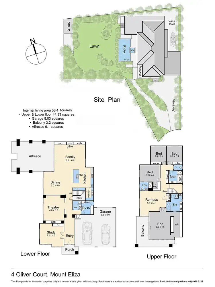 Floorplan of Homely house listing, 4 Oliver Court, Mount Eliza VIC 3930