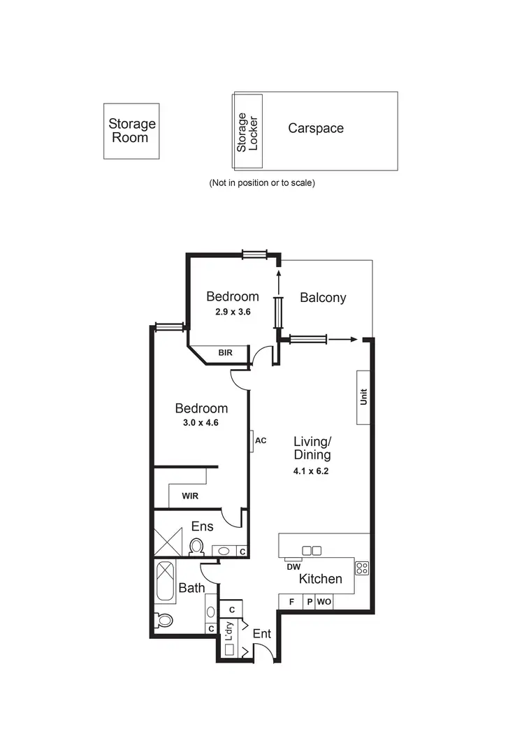 Floorplan of Homely apartment listing, 105/17 Elliott Avenue, Carnegie VIC 3163