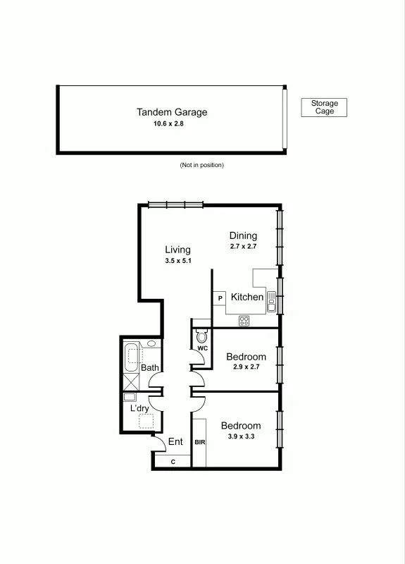 Floorplan of Homely apartment listing, 7/6 Rosedale Avenue, Glen Huntly VIC 3163