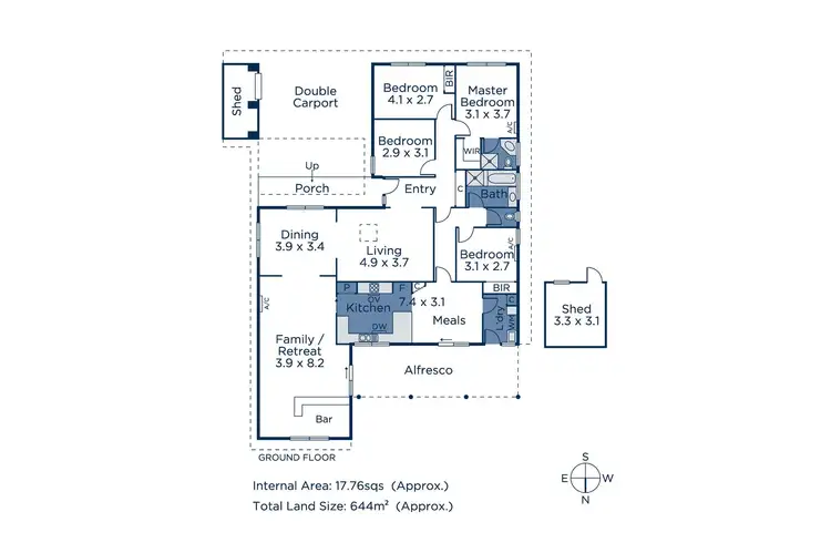 Floorplan of Homely house listing, 84 George Street, Scoresby VIC 3179