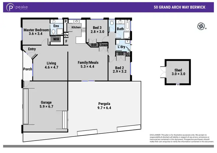 Floorplan of Homely house listing, 50 Grand Arch Way, Berwick VIC 3806