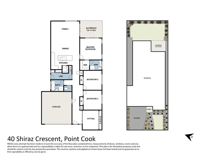 Floorplan of Homely house listing, 40 Shiraz Crescent, Point Cook VIC 3030