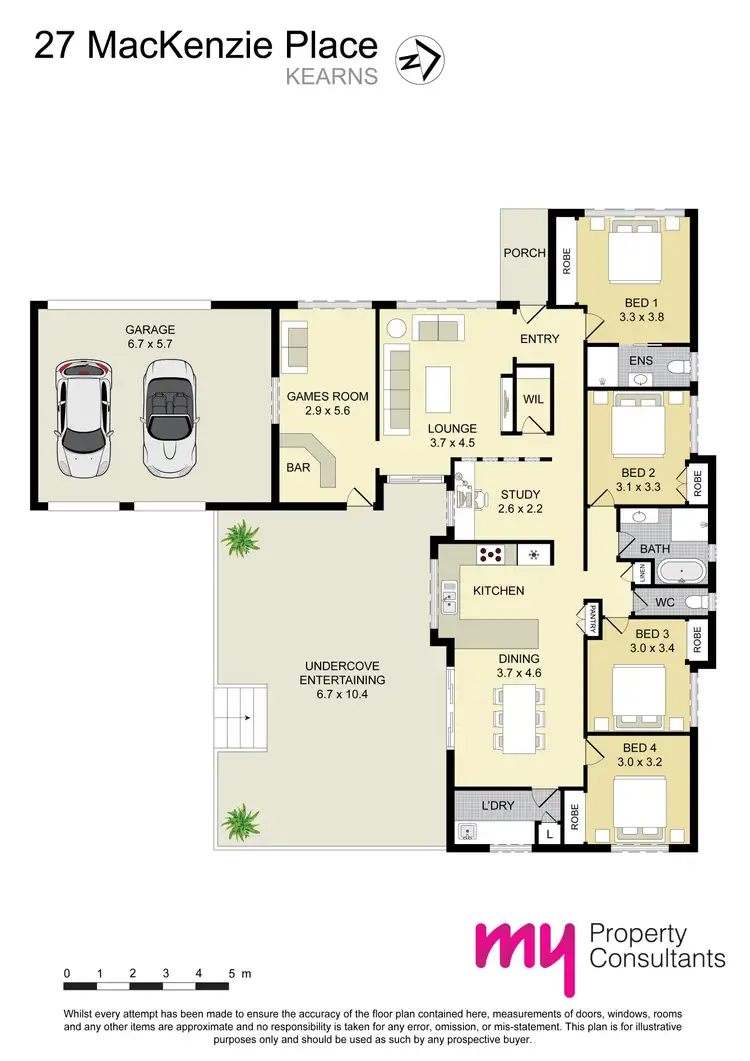 Floorplan of Homely house listing, 27 Mackenzie Place, Kearns NSW 2558