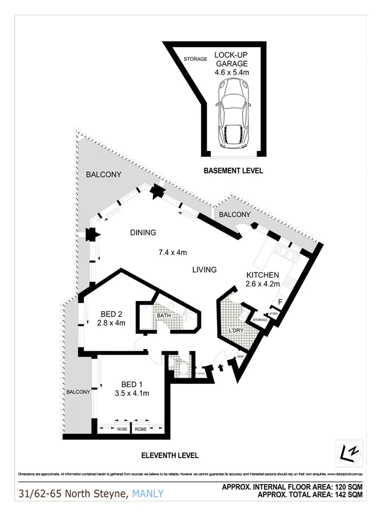 Floorplan of Homely apartment listing, 31/62-65 North Steyne, Manly NSW 2095
