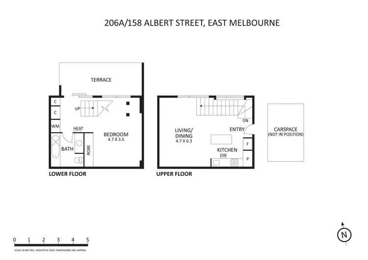 Floorplan of Homely apartment listing, 206A/158 Albert Street, East Melbourne VIC 3002